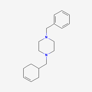 molecular formula C18H26N2 B5078943 1-benzyl-4-(3-cyclohexen-1-ylmethyl)piperazine 