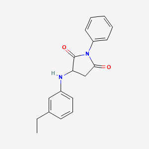 3-[(3-ethylphenyl)amino]-1-phenyl-2,5-pyrrolidinedione