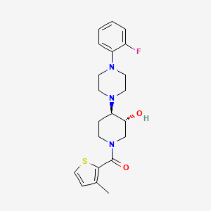 [(3R,4R)-4-[4-(2-fluorophenyl)piperazin-1-yl]-3-hydroxypiperidin-1-yl]-(3-methylthiophen-2-yl)methanone