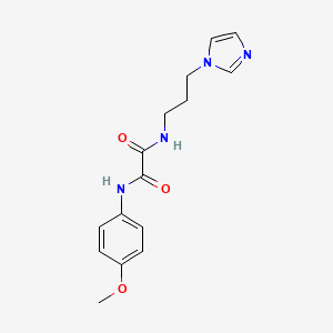 N-[3-(1H-imidazol-1-yl)propyl]-N'-(4-methoxyphenyl)ethanediamide