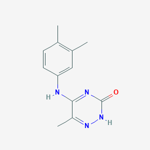 5-[(3,4-dimethylphenyl)amino]-6-methyl-1,2,4-triazin-3(2H)-one