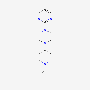 molecular formula C16H27N5 B5079095 2-[4-(1-propyl-4-piperidinyl)-1-piperazinyl]pyrimidine 