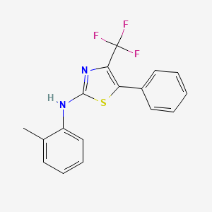 N-(2-methylphenyl)-5-phenyl-4-(trifluoromethyl)-1,3-thiazol-2-amine