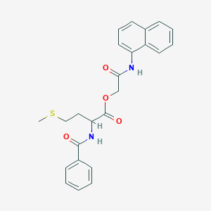 molecular formula C24H24N2O4S B5079131 2-(naphthalen-1-ylamino)-2-oxoethyl N-(phenylcarbonyl)methioninate 