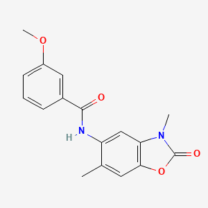 molecular formula C17H16N2O4 B5079138 N-(3,6-dimethyl-2-oxo-2,3-dihydro-1,3-benzoxazol-5-yl)-3-methoxybenzamide 