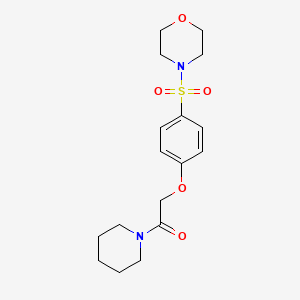 4-({4-[2-oxo-2-(1-piperidinyl)ethoxy]phenyl}sulfonyl)morpholine