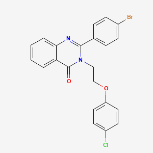 2-(4-bromophenyl)-3-[2-(4-chlorophenoxy)ethyl]-4(3H)-quinazolinone