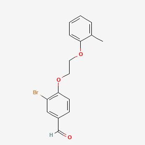 3-bromo-4-[2-(2-methylphenoxy)ethoxy]benzaldehyde