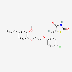 5-{2-[2-(4-allyl-2-methoxyphenoxy)ethoxy]-5-chlorobenzylidene}-1,3-thiazolidine-2,4-dione