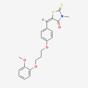 5-{4-[3-(2-methoxyphenoxy)propoxy]benzylidene}-3-methyl-2-thioxo-1,3-thiazolidin-4-one