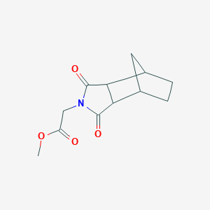 molecular formula C12H15NO4 B5079298 methyl (3,5-dioxo-4-azatricyclo[5.2.1.0~2,6~]dec-4-yl)acetate 