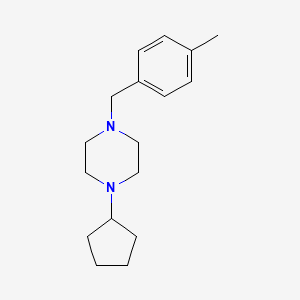 1-cyclopentyl-4-(4-methylbenzyl)piperazine