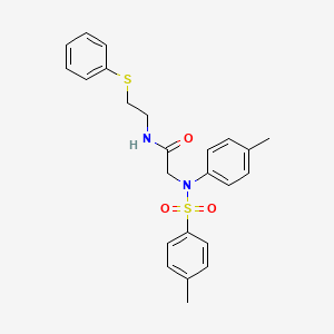 N~2~-(4-methylphenyl)-N~2~-[(4-methylphenyl)sulfonyl]-N~1~-[2-(phenylthio)ethyl]glycinamide