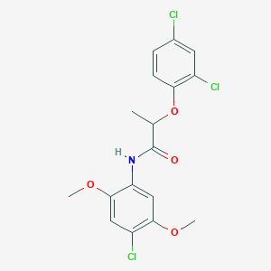 N-(4-chloro-2,5-dimethoxyphenyl)-2-(2,4-dichlorophenoxy)propanamide