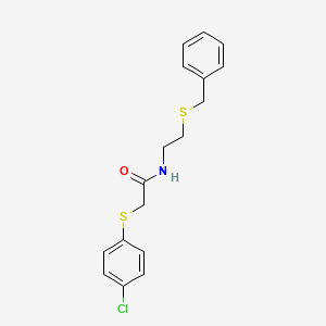 N-[2-(benzylthio)ethyl]-2-[(4-chlorophenyl)thio]acetamide