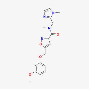 5-[(3-methoxyphenoxy)methyl]-N-methyl-N-[(1-methyl-1H-imidazol-2-yl)methyl]-3-isoxazolecarboxamide