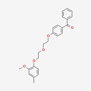 molecular formula C25H26O5 B5079451 (4-{2-[2-(2-methoxy-4-methylphenoxy)ethoxy]ethoxy}phenyl)(phenyl)methanone 