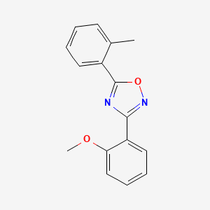 molecular formula C16H14N2O2 B5079454 3-(2-methoxyphenyl)-5-(2-methylphenyl)-1,2,4-oxadiazole 