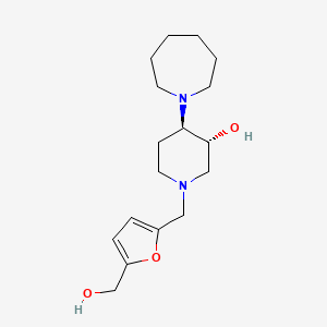 (3R*,4R*)-4-(1-azepanyl)-1-{[5-(hydroxymethyl)-2-furyl]methyl}-3-piperidinol