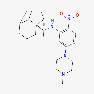 5-(4-methyl-1-piperazinyl)-2-nitro-N-(1-tricyclo[5.2.1.0~3,8~]dec-3-ylethyl)aniline