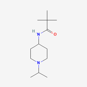 molecular formula C13H26N2O B5079502 N-(1-isopropyl-4-piperidinyl)-2,2-dimethylpropanamide 