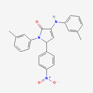 1-(3-methylphenyl)-3-[(3-methylphenyl)amino]-5-(4-nitrophenyl)-1,5-dihydro-2H-pyrrol-2-one