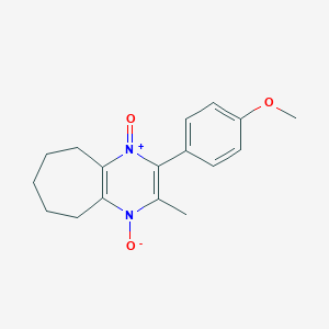 2-(4-methoxyphenyl)-3-methyl-6,7,8,9-tetrahydro-5H-cyclohepta[b]pyrazine 1,4-dioxide