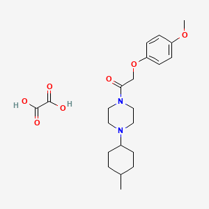 1-[(4-methoxyphenoxy)acetyl]-4-(4-methylcyclohexyl)piperazine oxalate