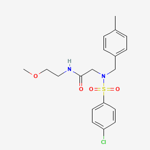 N~2~-[(4-chlorophenyl)sulfonyl]-N~1~-(2-methoxyethyl)-N~2~-(4-methylbenzyl)glycinamide