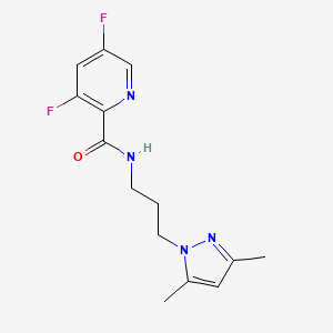 N-[3-(3,5-dimethyl-1H-pyrazol-1-yl)propyl]-3,5-difluoro-2-pyridinecarboxamide