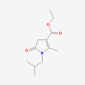 ethyl 1-isobutyl-2-methyl-5-oxo-4,5-dihydro-1H-pyrrole-3-carboxylate