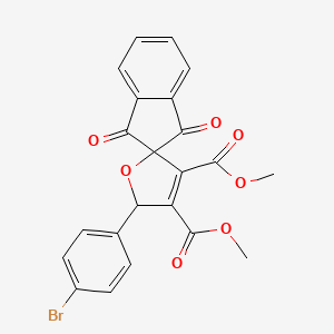 dimethyl 5-(4-bromophenyl)-1',3'-dioxo-1',3'-dihydro-5H-spiro[furan-2,2'-indene]-3,4-dicarboxylate