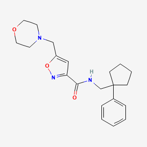 5-(4-morpholinylmethyl)-N-[(1-phenylcyclopentyl)methyl]-3-isoxazolecarboxamide