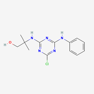 2-[(4-anilino-6-chloro-1,3,5-triazin-2-yl)amino]-2-methyl-1-propanol