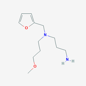 molecular formula C12H22N2O2 B5079695 (3-aminopropyl)(2-furylmethyl)(3-methoxypropyl)amine 