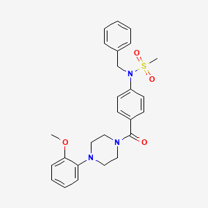 N-benzyl-N-(4-{[4-(2-methoxyphenyl)-1-piperazinyl]carbonyl}phenyl)methanesulfonamide