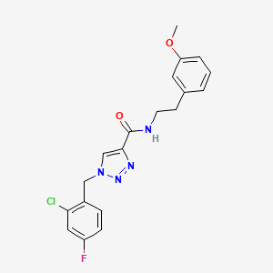 1-(2-chloro-4-fluorobenzyl)-N-[2-(3-methoxyphenyl)ethyl]-1H-1,2,3-triazole-4-carboxamide