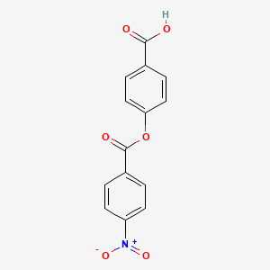 molecular formula C14H9NO6 B5079739 4-[(4-硝基苯甲酰)氧基]苯甲酸 CAS No. 24935-47-5