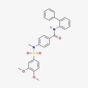 N-2-biphenylyl-4-[[(3,4-dimethoxyphenyl)sulfonyl](methyl)amino]benzamide