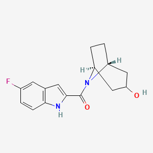 (1R*,5S*)-8-[(5-fluoro-1H-indol-2-yl)carbonyl]-8-azabicyclo[3.2.1]octan-3-ol