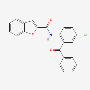 N-(2-benzoyl-4-chlorophenyl)-1-benzofuran-2-carboxamide