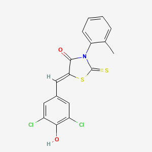 5-(3,5-dichloro-4-hydroxybenzylidene)-3-(2-methylphenyl)-2-thioxo-1,3-thiazolidin-4-one