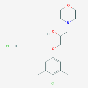 molecular formula C15H23Cl2NO3 B5079833 1-(4-chloro-3,5-dimethylphenoxy)-3-(4-morpholinyl)-2-propanol hydrochloride 