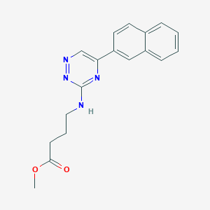 methyl 4-{[5-(2-naphthyl)-1,2,4-triazin-3-yl]amino}butanoate