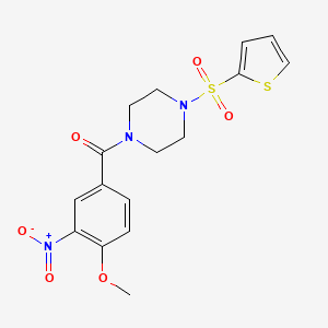 1-(4-methoxy-3-nitrobenzoyl)-4-(2-thienylsulfonyl)piperazine