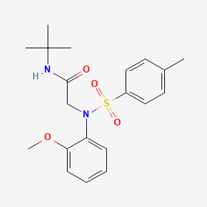 N~1~-(tert-butyl)-N~2~-(2-methoxyphenyl)-N~2~-[(4-methylphenyl)sulfonyl]glycinamide