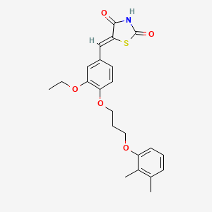 5-{4-[3-(2,3-dimethylphenoxy)propoxy]-3-ethoxybenzylidene}-1,3-thiazolidine-2,4-dione