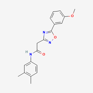 molecular formula C19H19N3O3 B5079931 N-(3,4-dimethylphenyl)-2-[5-(3-methoxyphenyl)-1,2,4-oxadiazol-3-yl]acetamide 