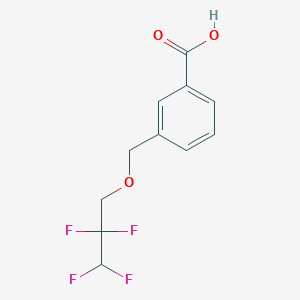 molecular formula C11H10F4O3 B507994 3-[(2,2,3,3-四氟丙氧基)甲基]苯甲酸 CAS No. 438466-00-3