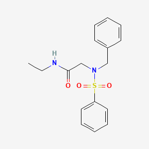 N~2~-benzyl-N~1~-ethyl-N~2~-(phenylsulfonyl)glycinamide